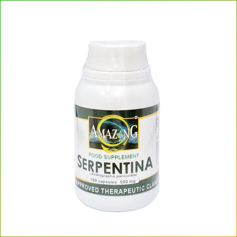Amazing Serpentina Food Supplement 500mg 100 Capsules