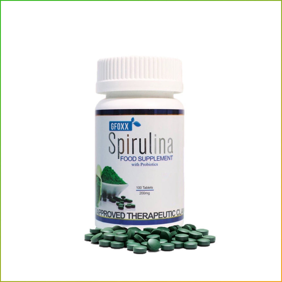 GFoxx Spirulina with Probiotics 100 Tablets